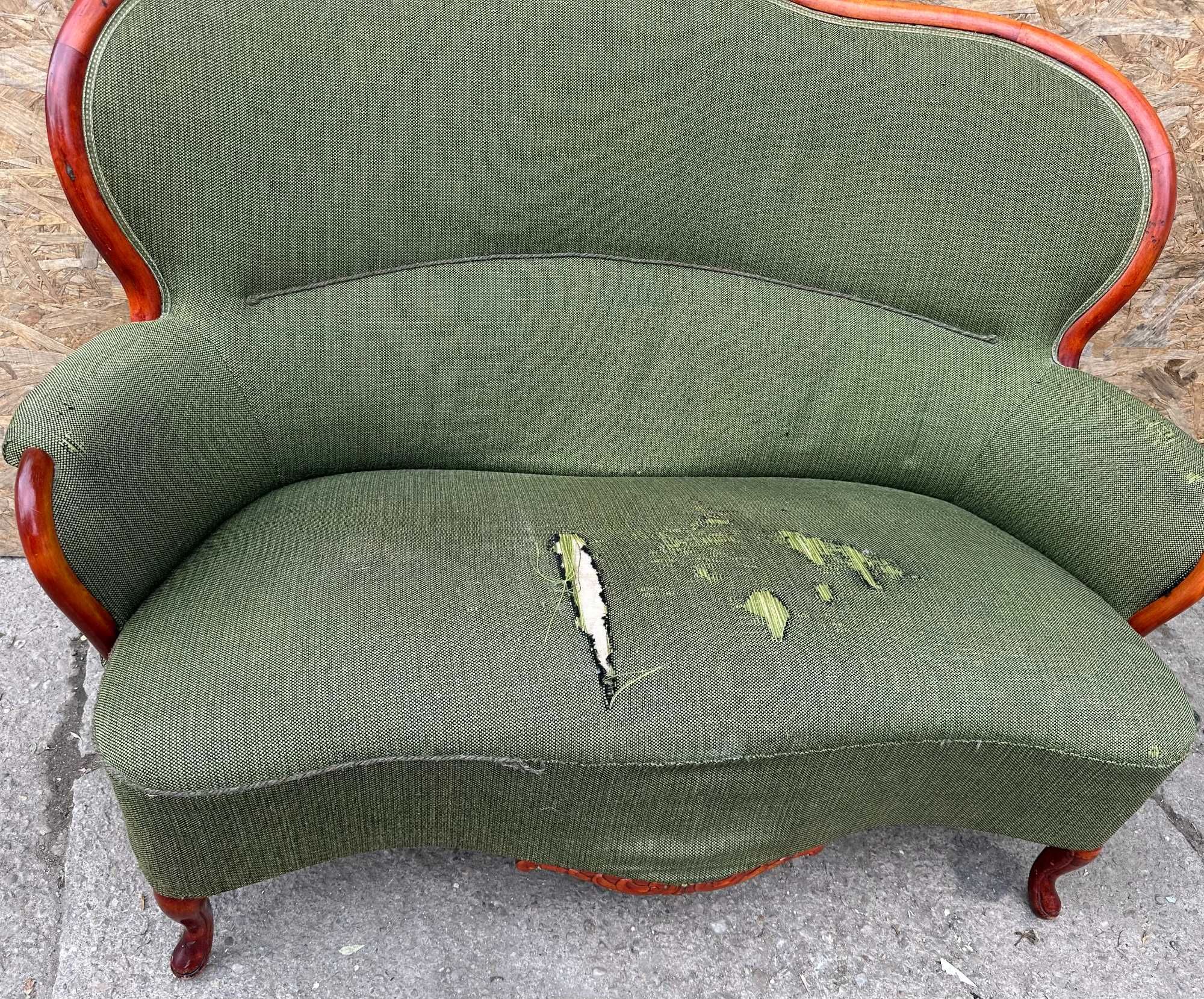 Canapea Vintage Stil Louis Philippe; Bancheta