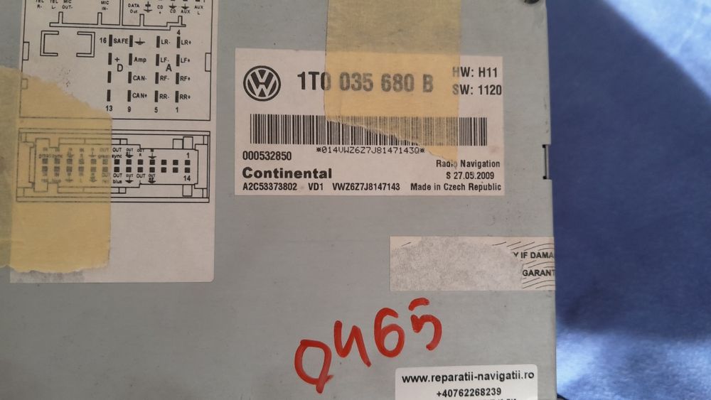 Navigatie VW Seat Skoda RNS 510 + modul bluetooth