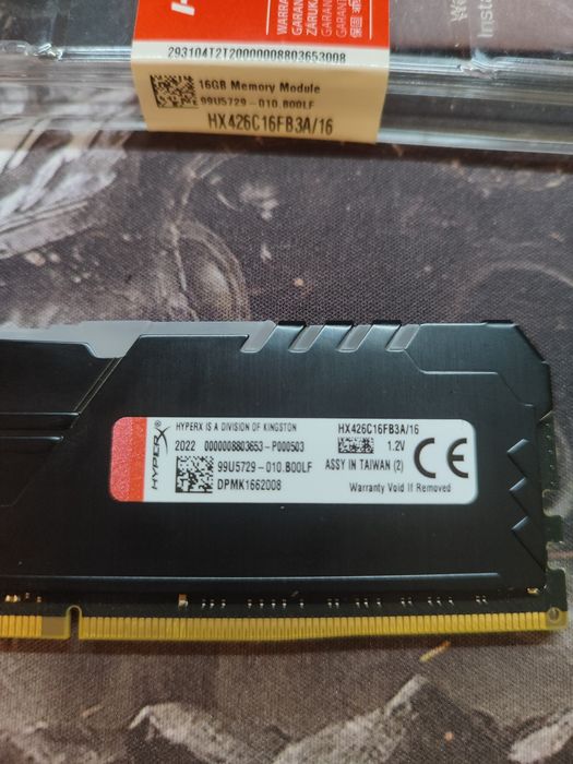 Оперативная память hyperx ddr 4 16gb