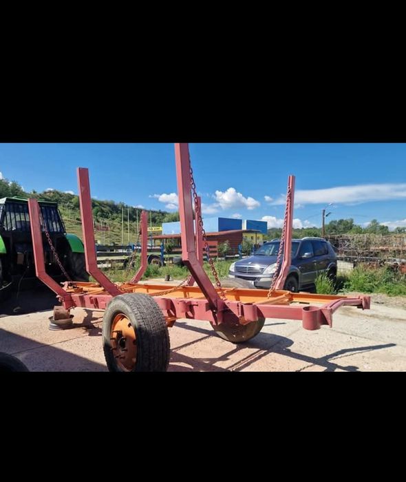 Remorca transport bușteni/forestieră