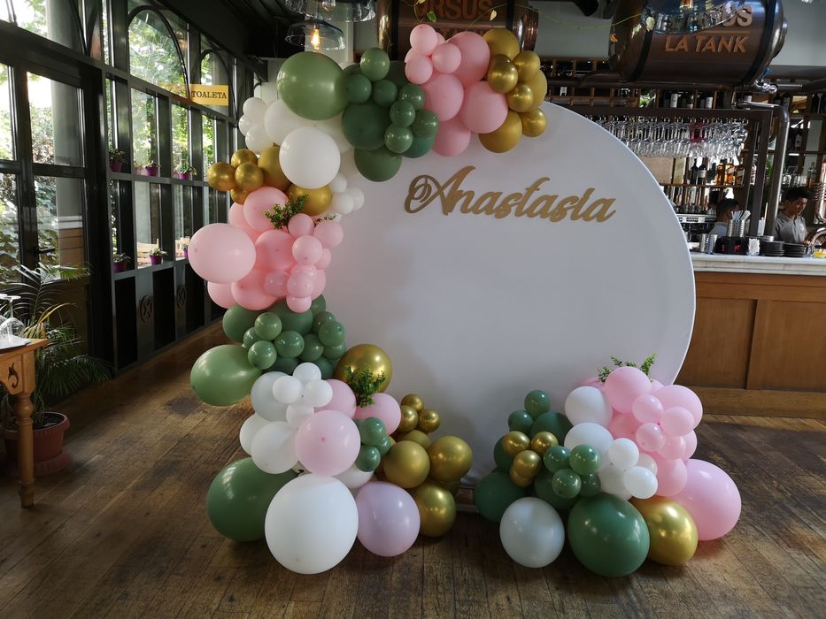 Arcada baloane 700 lei, decor baloane, photo corner