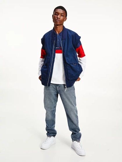 Tommy Hilfiger : Zip Sleeve Bomber - НОВО яке/елек М / Оригинал