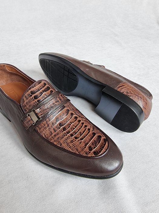 Мужская обувь из натуральной кожи, туфли . Размер 39