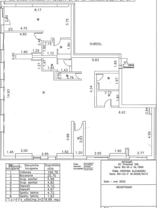 Spatiu comercial alimentatie publica, 220 mp, zona Taietura Turcului