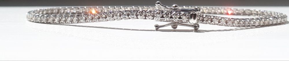 Bratara Tennis Diamante 1 Carat Claritate SI1 Culoare G Aur 14k Certif