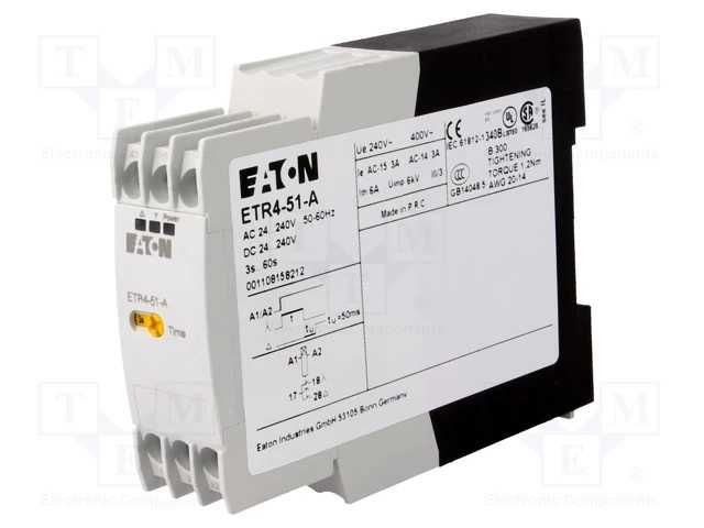 Releu De Temporizare Electronice ETR4-51-A -Eaton