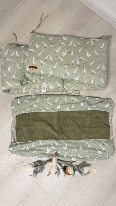 Protectie laterala pentru patut - Little Dutch + husă saltea înfășat