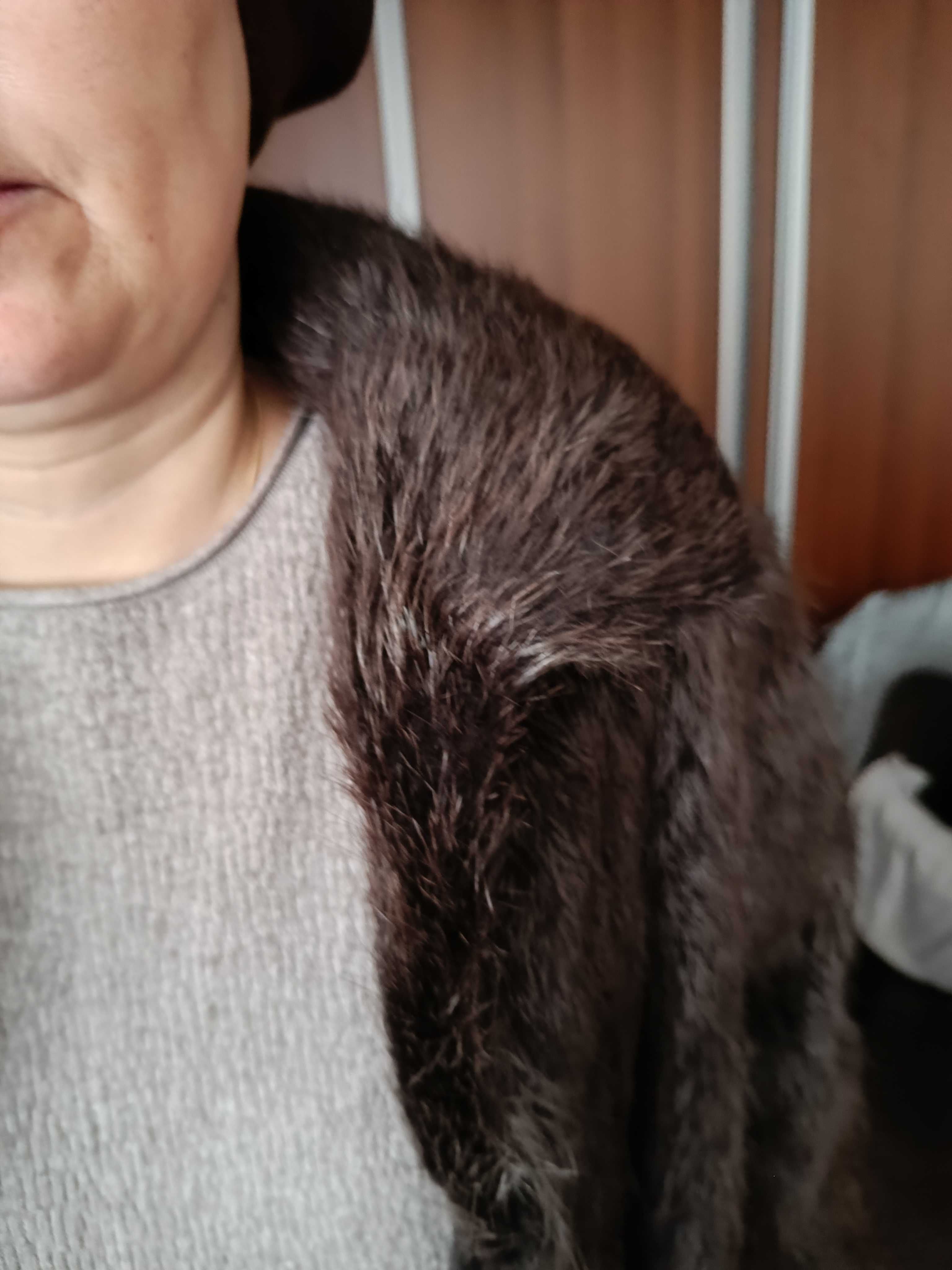 Дамско палто от естествена кожа норка