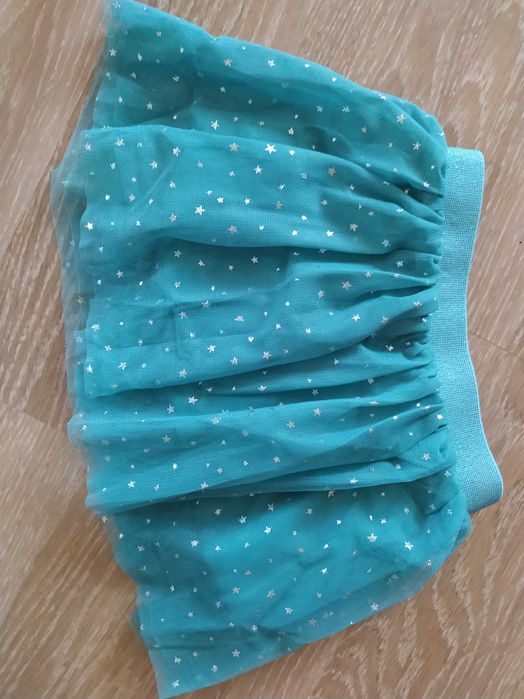 Юбка из Фатина с блёстками звёздочки р80 Глория Джинс