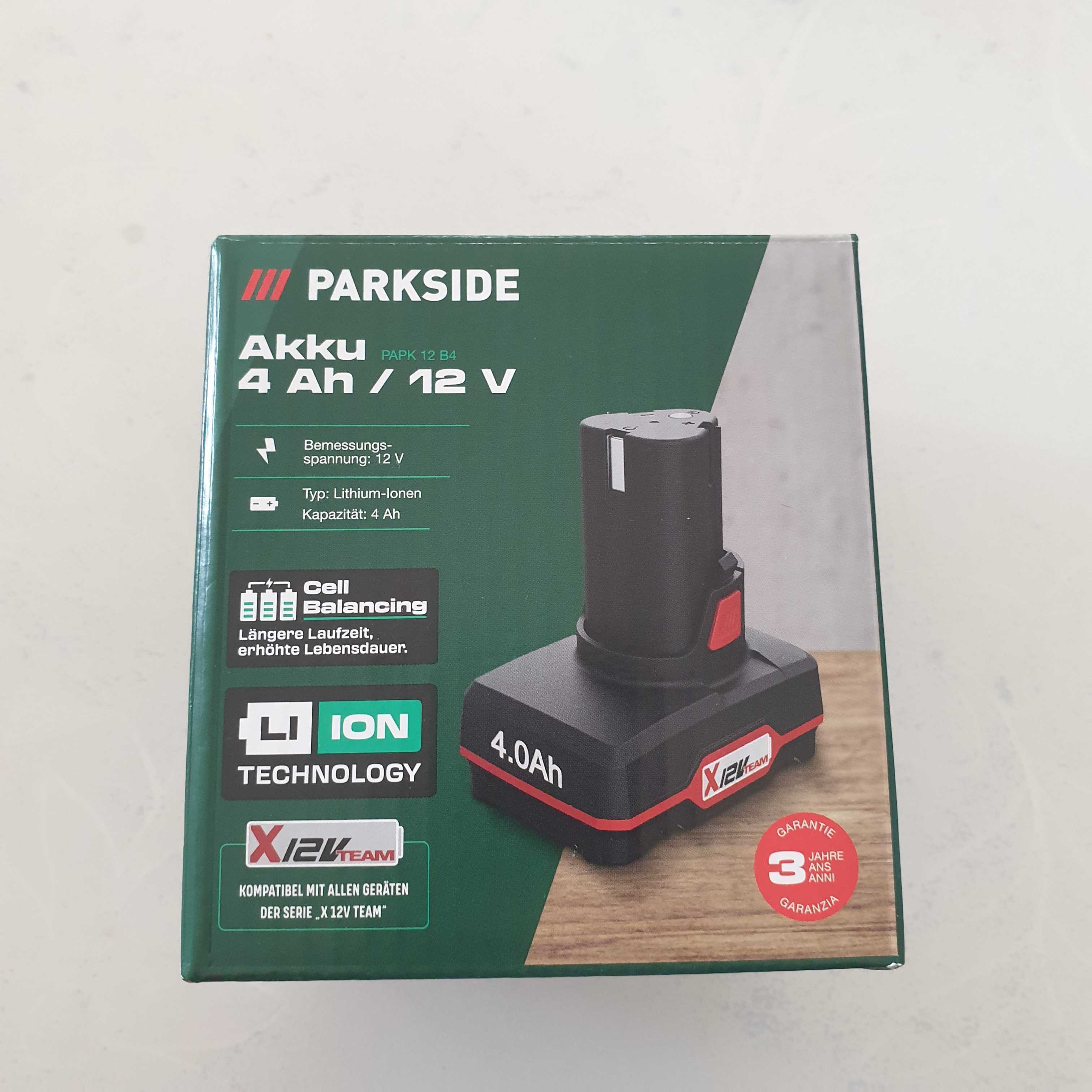 Батерия PARKSIDE X-12V-Team серия, 12V4Ah - PARK 12 B4.