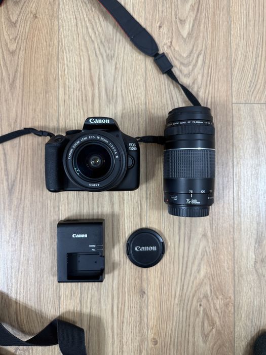 Canon EOS 1300D/Rebel T6 DSLR + 2 obiective