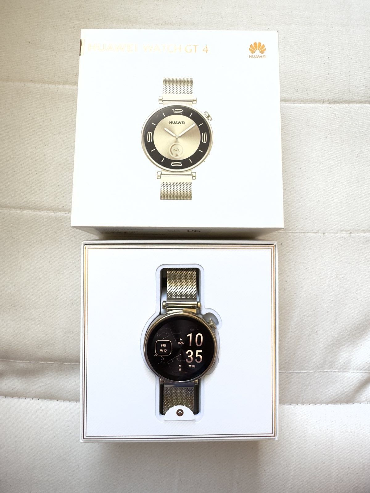 Huawei watch gt 4, 41 mm, Light gold,  в гаранция до 19.05.2026 г.