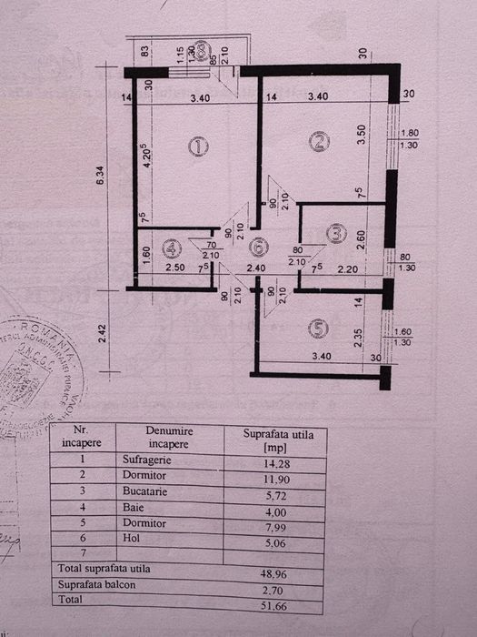 Apartament 3 camere