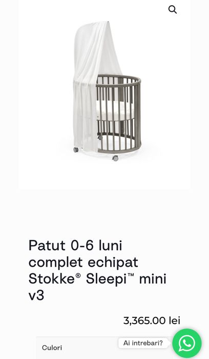 Patut Stokke Sleepi mini V3 0-60 luni