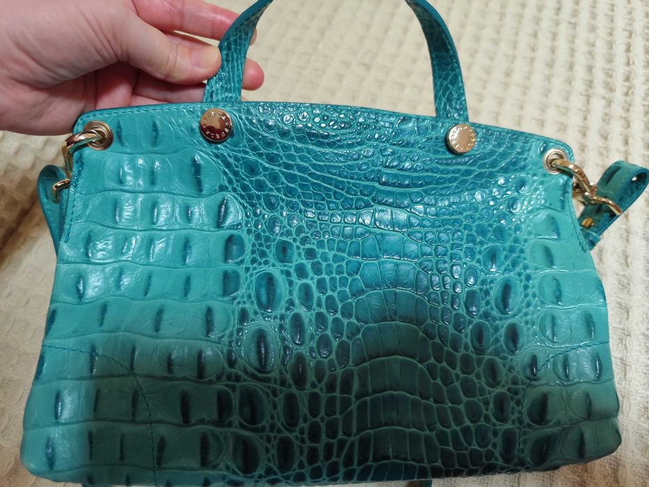 Чанта Furla в зелен цвят