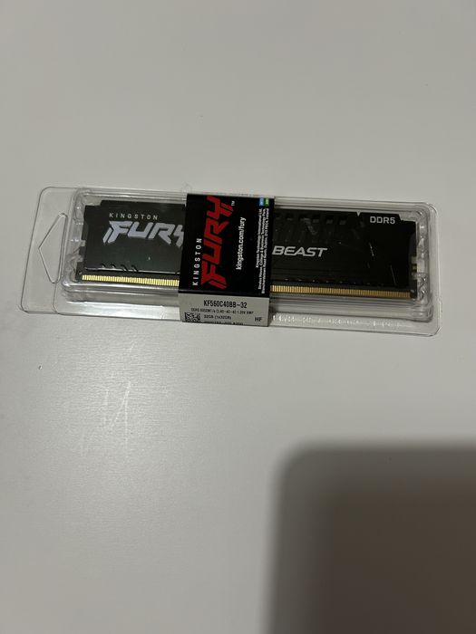 Kingston FURY Beast 32GB DDR5 6000MHz KF560C40BBE-32