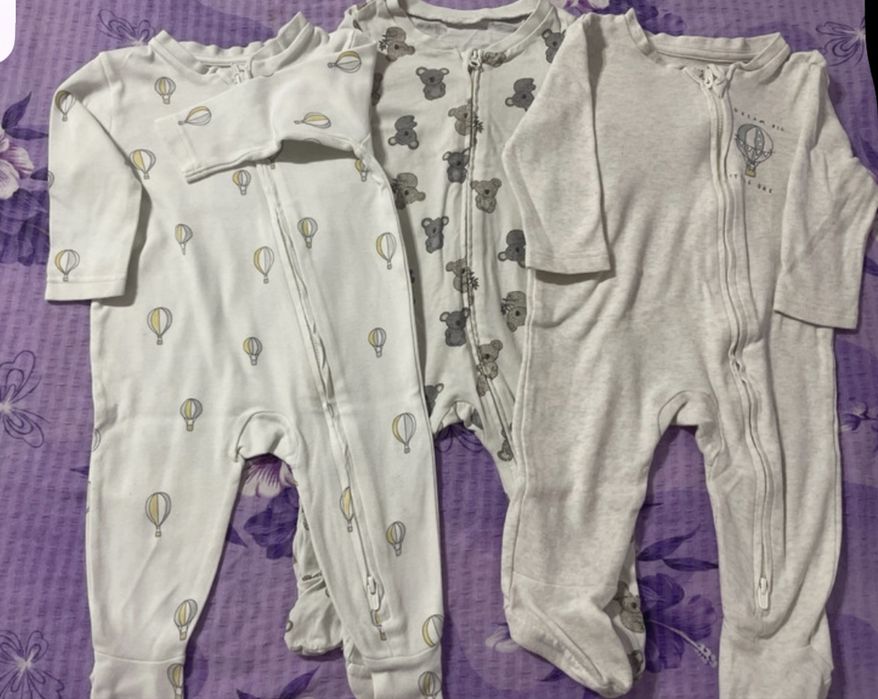 Set 3 salopete cu fermoar