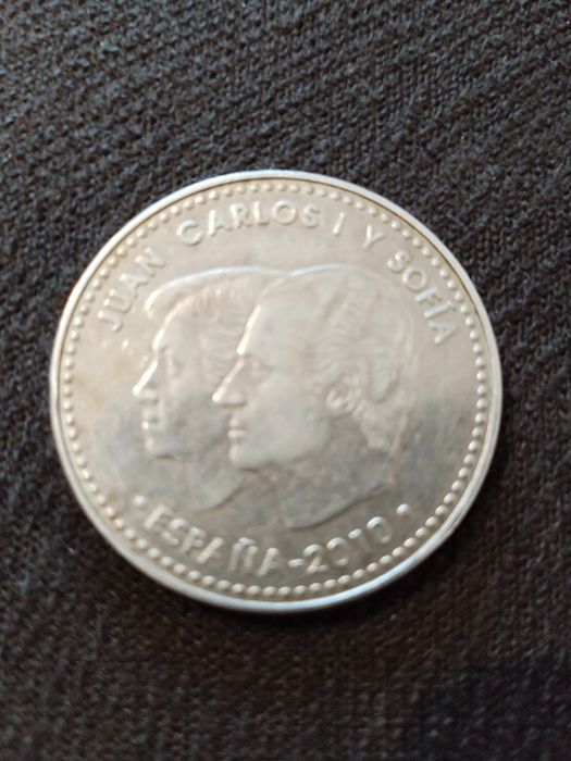 Монета 20 EURO JOAN CARLOS I Y Sofia