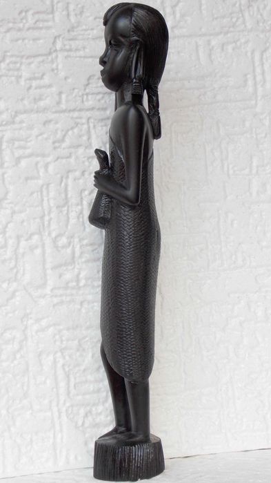 statueta abanos,sculptura,arta africa statuie veche antic vintage