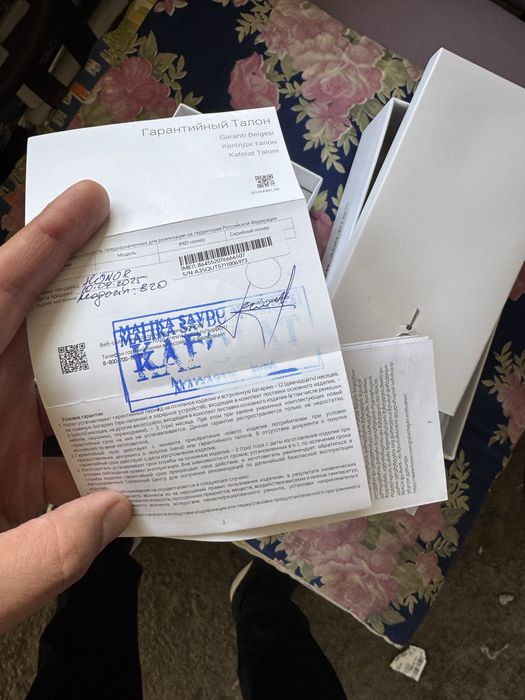honor 400 pro pamit 12.512g yengi 10 kunlik tel karopka dak bor