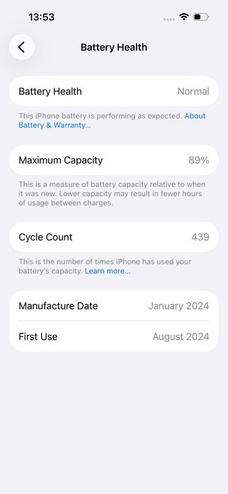 iPhone 15 Pro 128 GB  Black Titanium