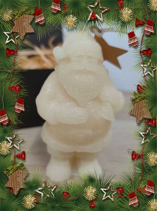 Ароматни, ръчно ляти Коледни свещи от соев восък