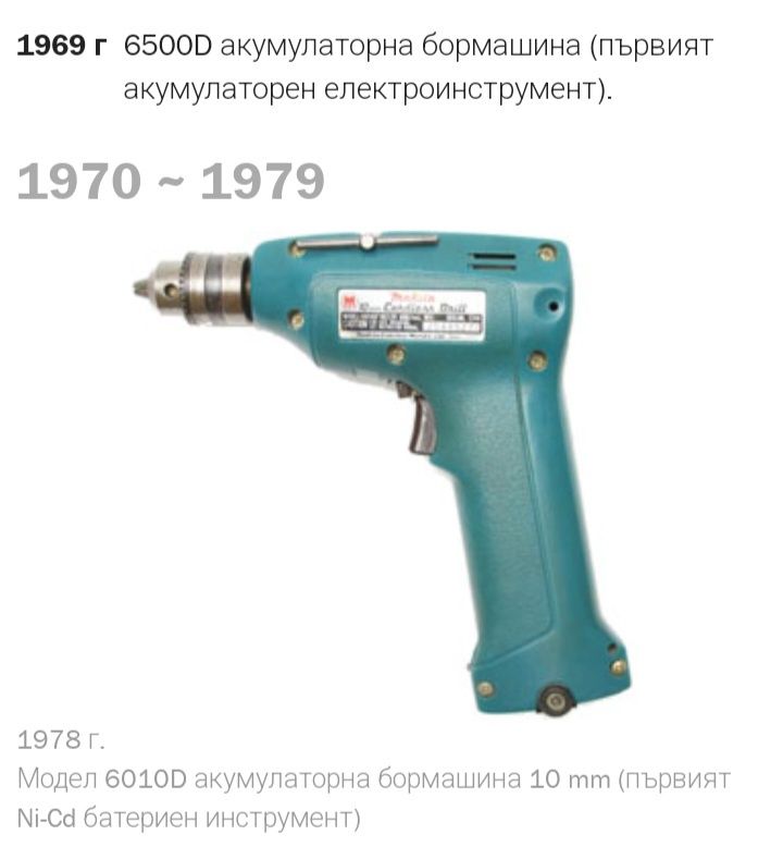 Makita винтоверт  винтидж колекционерски