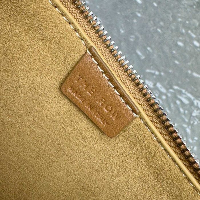 Geanta The Row Moon 20 cm, maro, tip Premium