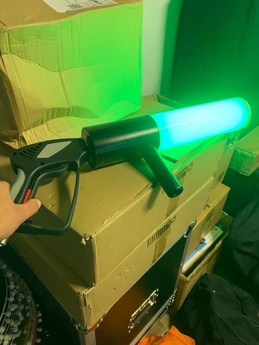 Set 2 Pistol CO2 RGB 60cm evenimente atmosfera dj formatie club scena