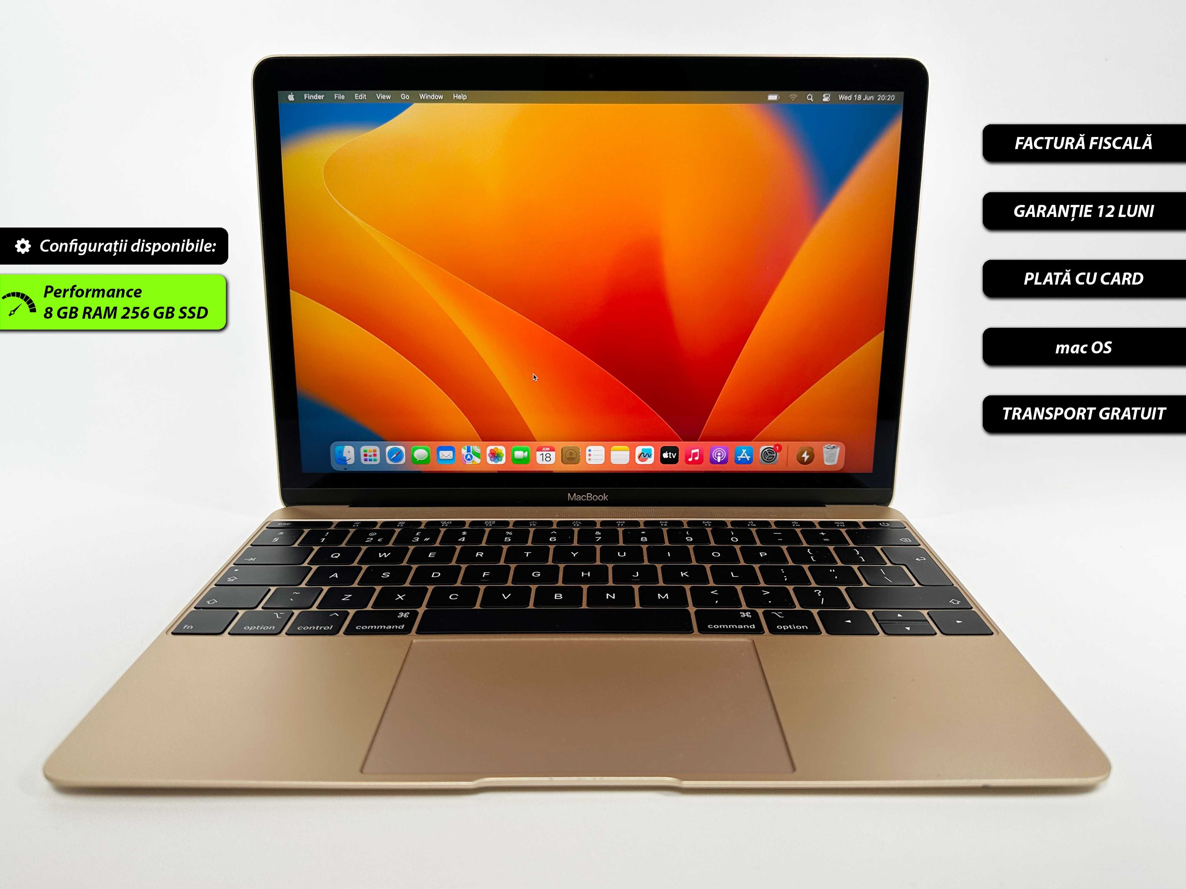Macbook IntelCore M3 8gb 256ssd Ultraslim 12 inch Retina Garantie 1 an