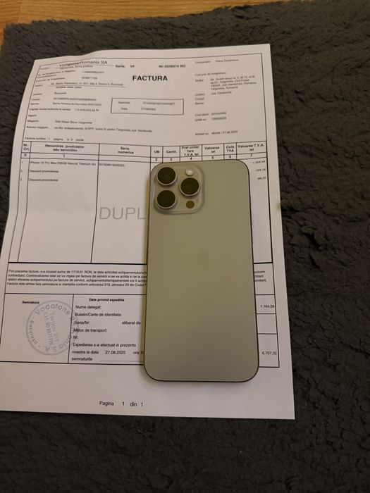 iPhone 16 pro max, aproape nou !