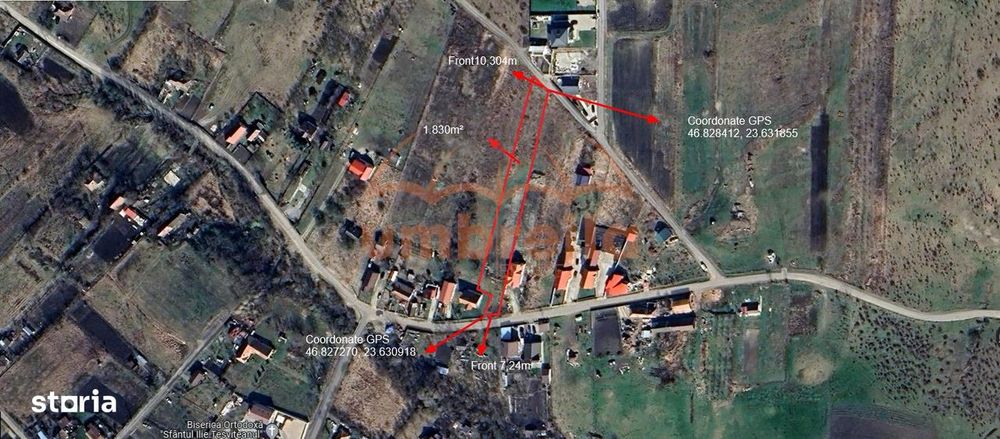 Teren de vanzare Colonia Valea Fanatelor. Extravilan 1.830m²