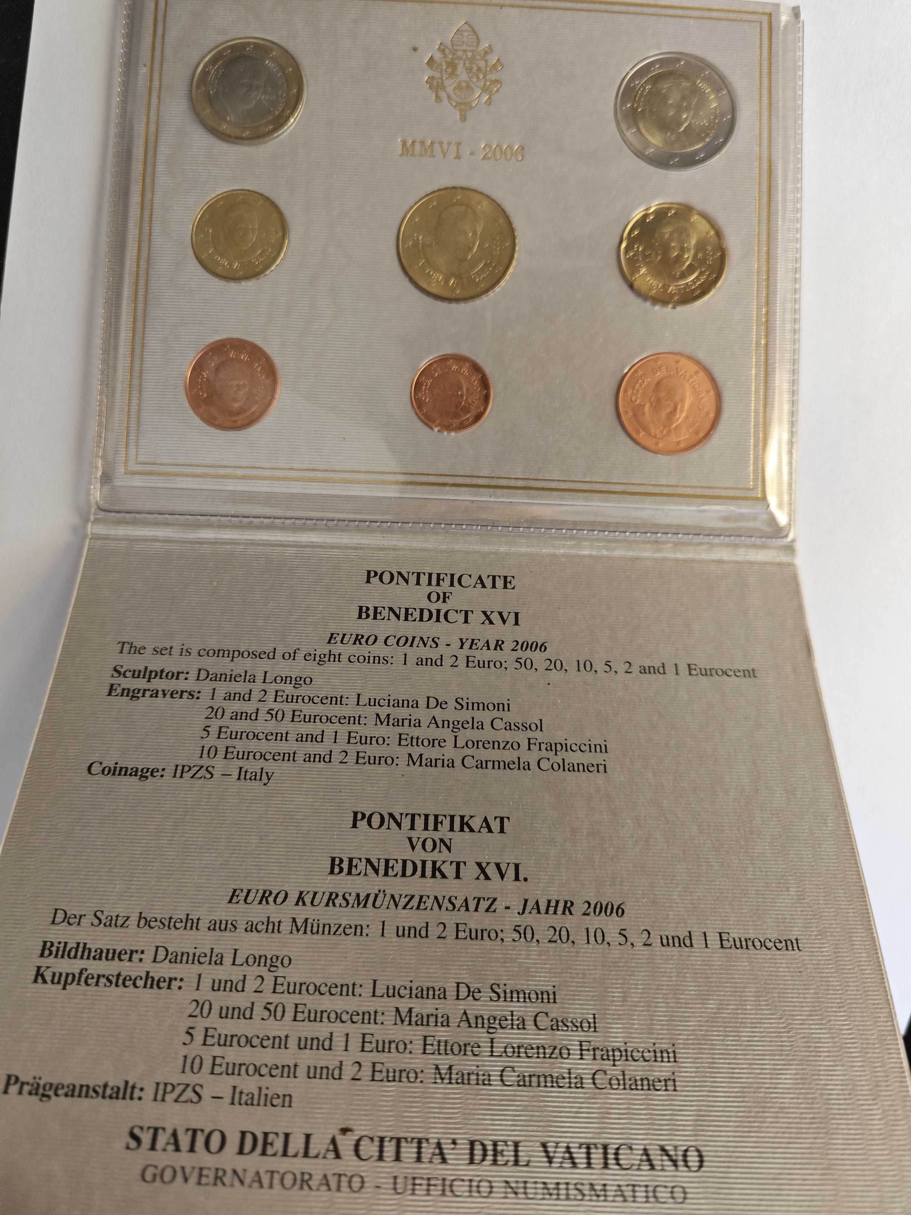 Vatican 2006 – Set Euro Monetarie - Benedict XVI