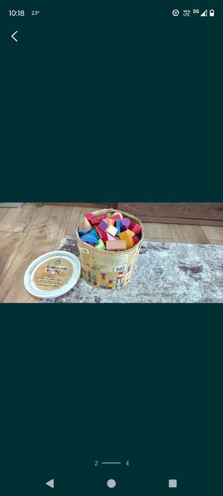 Cuburi de lemn 100 bucati