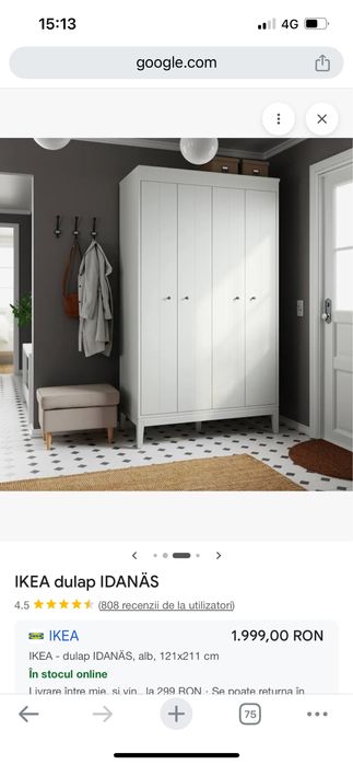 Dulap Ikea alb idanas