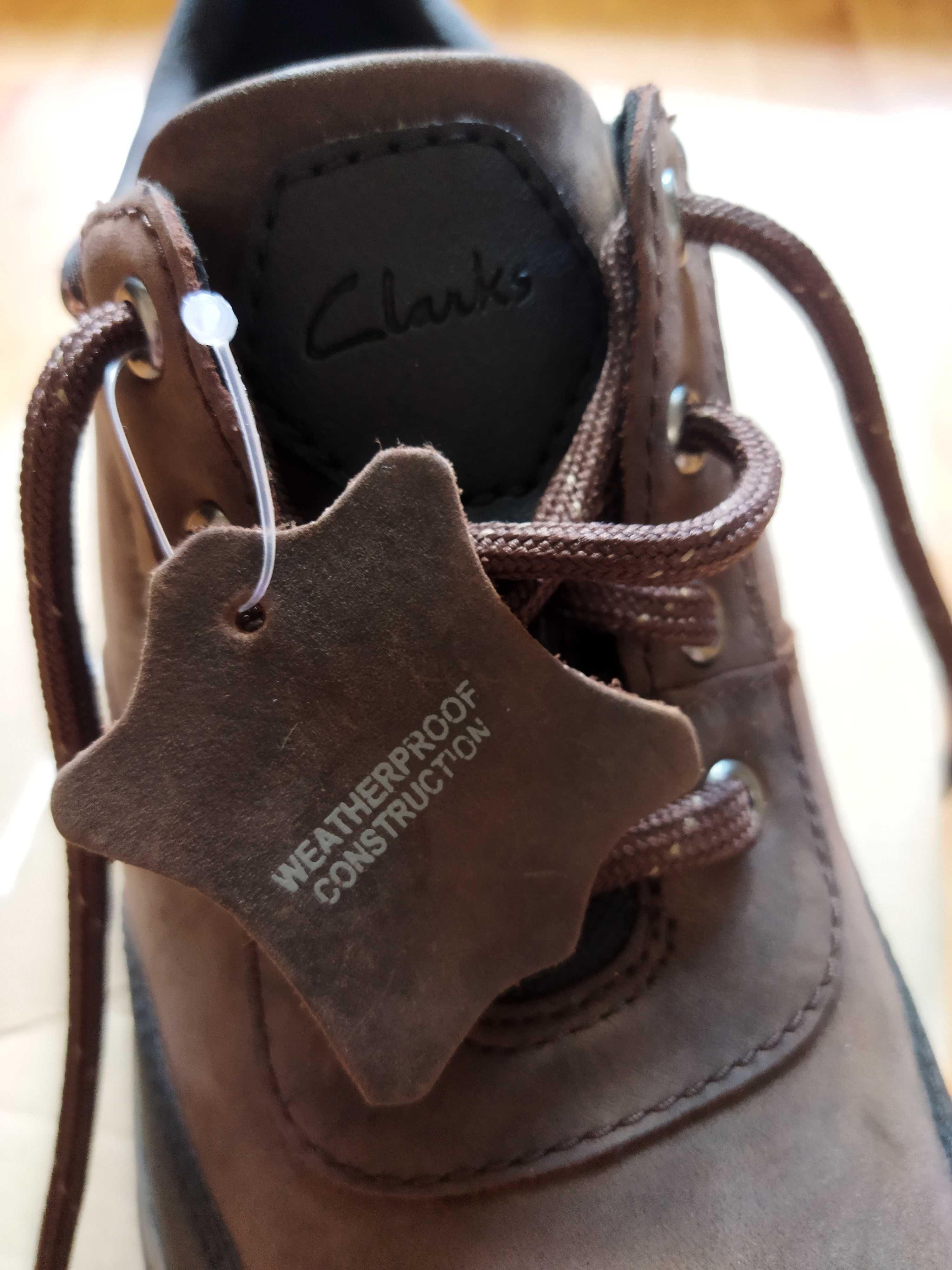 Туфли-ботинки Clarks (Великобритания),нубук,оригинал,новые,р-р 43