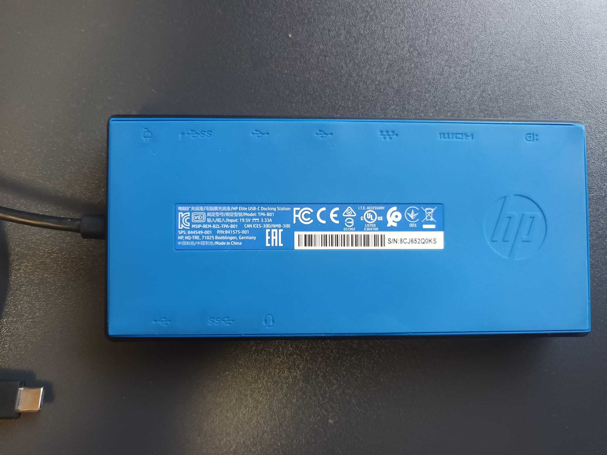Vand Docking Station USB-C HP Elite, DisplayPort, HDMI