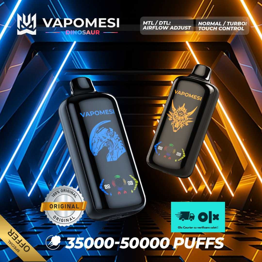 Vape Vapomesi Dinosaur 50.000 puffs Touch Screen - Miami Mint