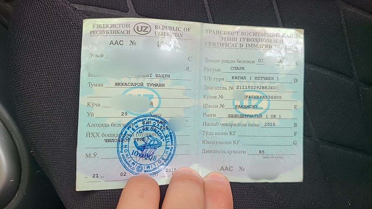 Spark mexanika 2 pozitsiya. 1 qul moshina.