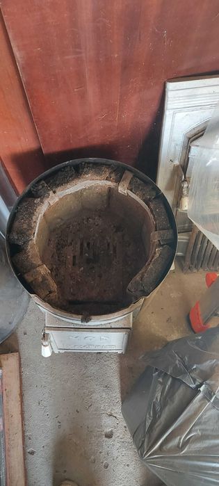 Boiler inox cu soba pe lemne