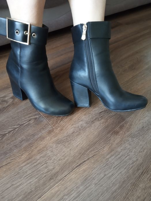 Сапоги, полусапожки демисезонные. Кожаные