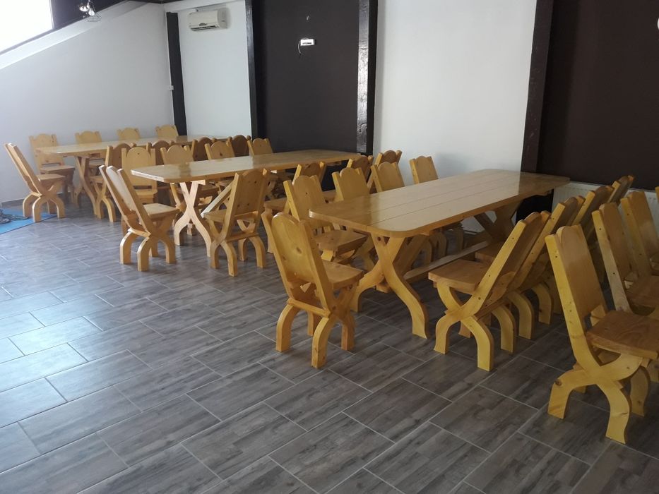 " Mobilier Gradina" set masa + 10 scaune (masa cu scaune)