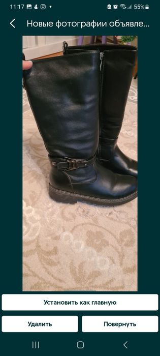 Продам зимние сапоги.