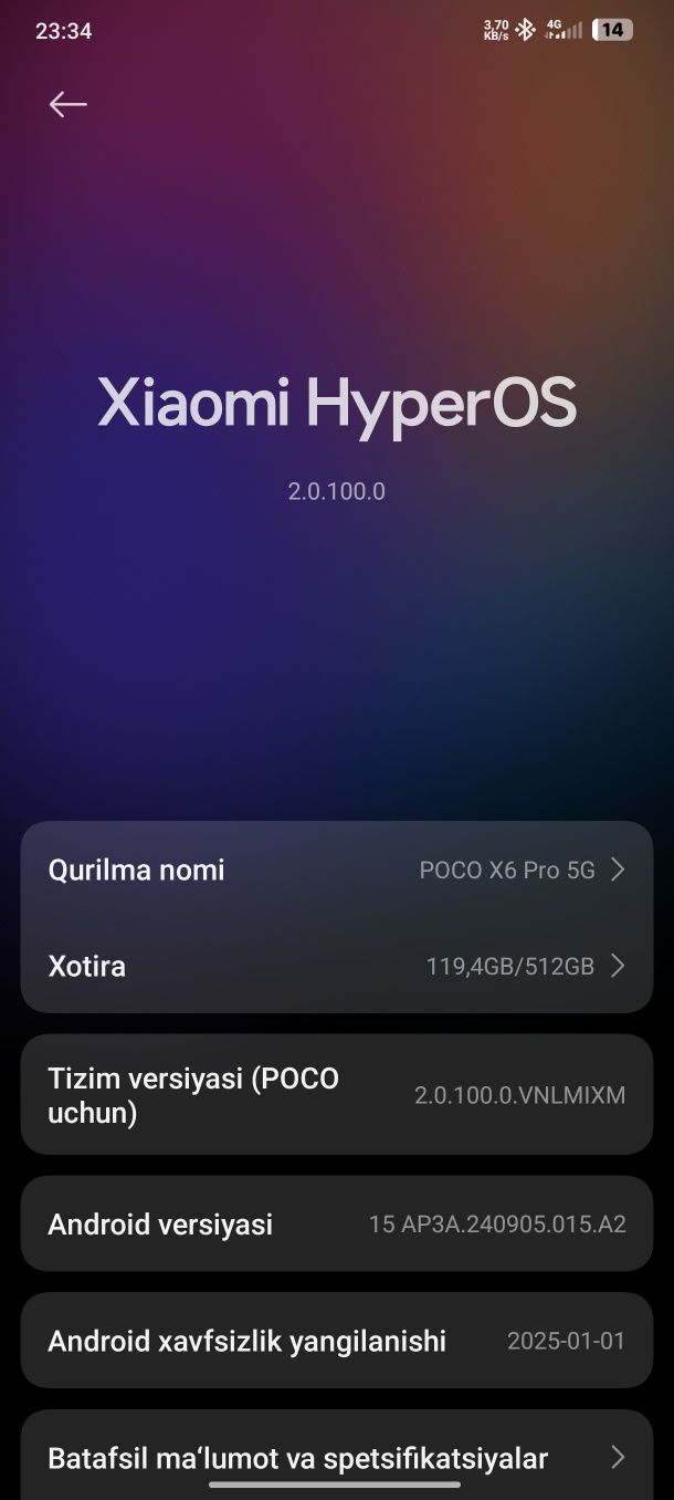 Poco X6 pro 5G 12/512 global