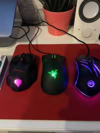 Mouse Gaming Lot Razer/Genesis/Marvo RGB