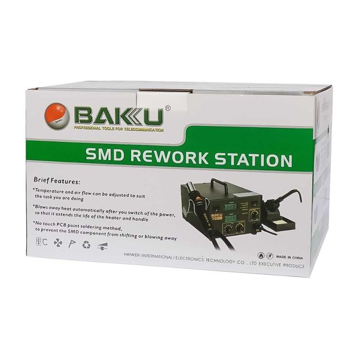 Станция за запояване BAKU BK852D+ компресор, горещ въздух, поялник