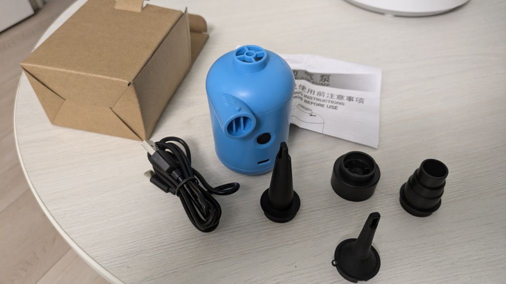 Насос новый портативный, работает от usb