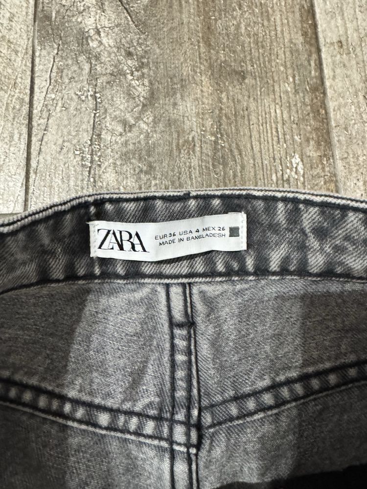 ZARA сиви дънки byfriend