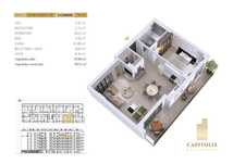 Apartament cu 2 camere, terasă 14 mp, etaj 5, Capitolis Residence