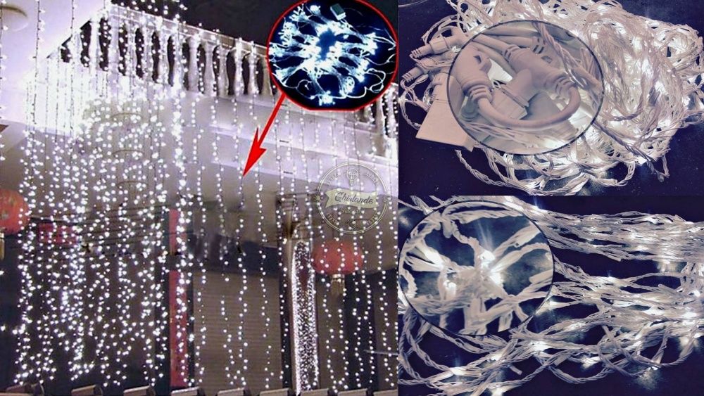 Perdea Luminoasa exterior cauciucata premium,lungime 3m/3m,perdele IP6